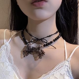Choker Beaded Bow