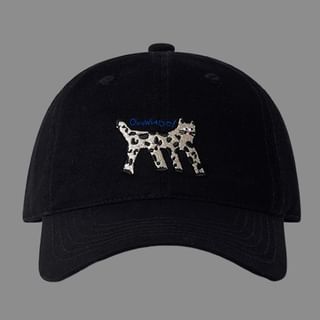 Cat Embroidered Baseball Cap