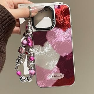 / Phone Set Strap Heart Case