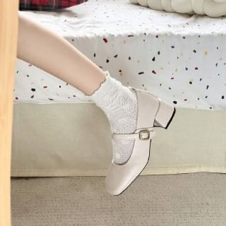 Mary Jane Chunky Shoes Heel