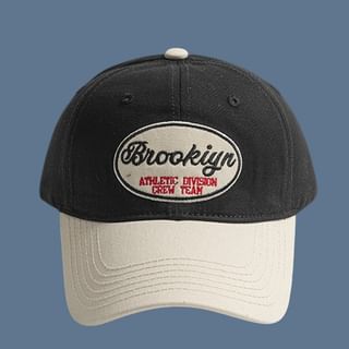 Letter Cap Two-Tone Embroidered