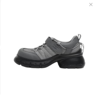 Heel Shoes Platform Lace-Up Chunky