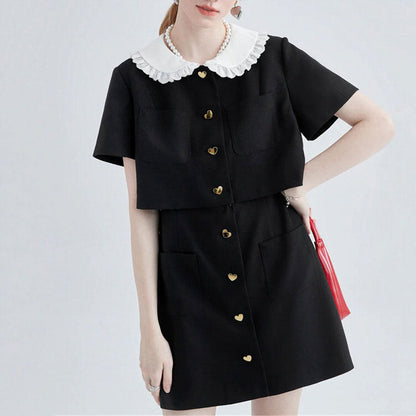 Kawaii Mini Black Dress