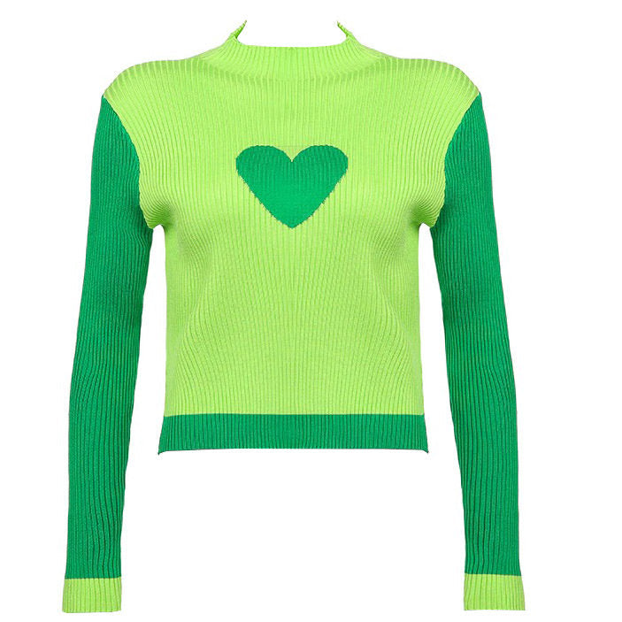 Heart Tender Knit Long-sleeve Top