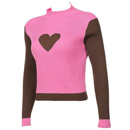 Heart Tender Knit Long-sleeve Top