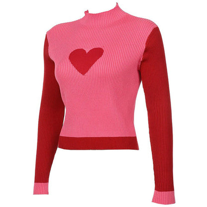 Heart Tender Knit Long-sleeve Top