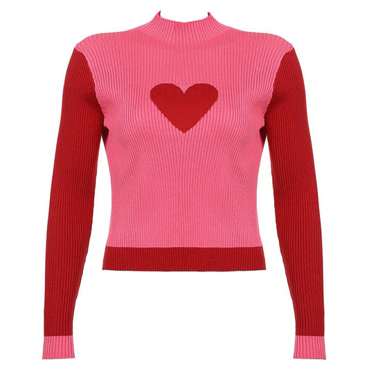 Heart Tender Knit Long-sleeve Top