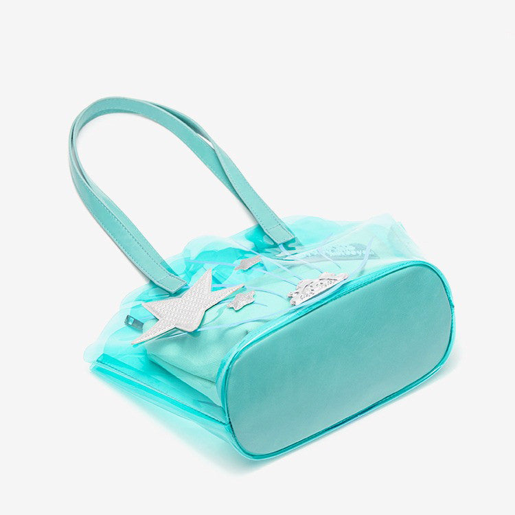 Blue Shell Transparent Bag