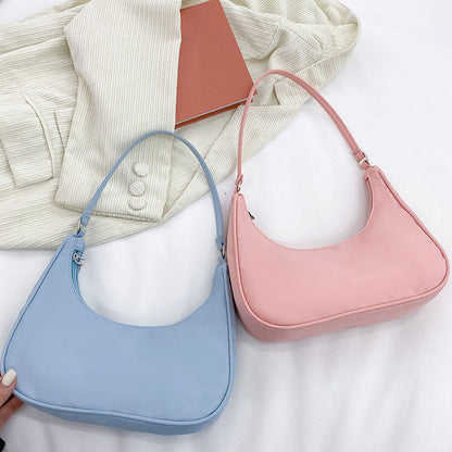 Candy Color Baguette Bag