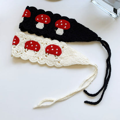 Bandeau au crochet en forme de champignon