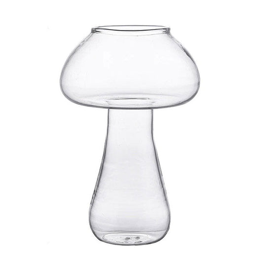 Mushroom Shaped Glass Vase