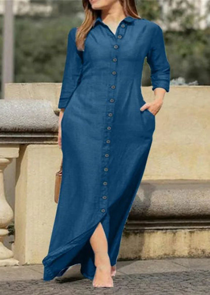 Fall Dress Button Peter Long Black Collar Pan Shirts Natural