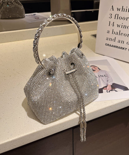 Water Bag Metal Diamond Glitter Pouch Handmade Studded New