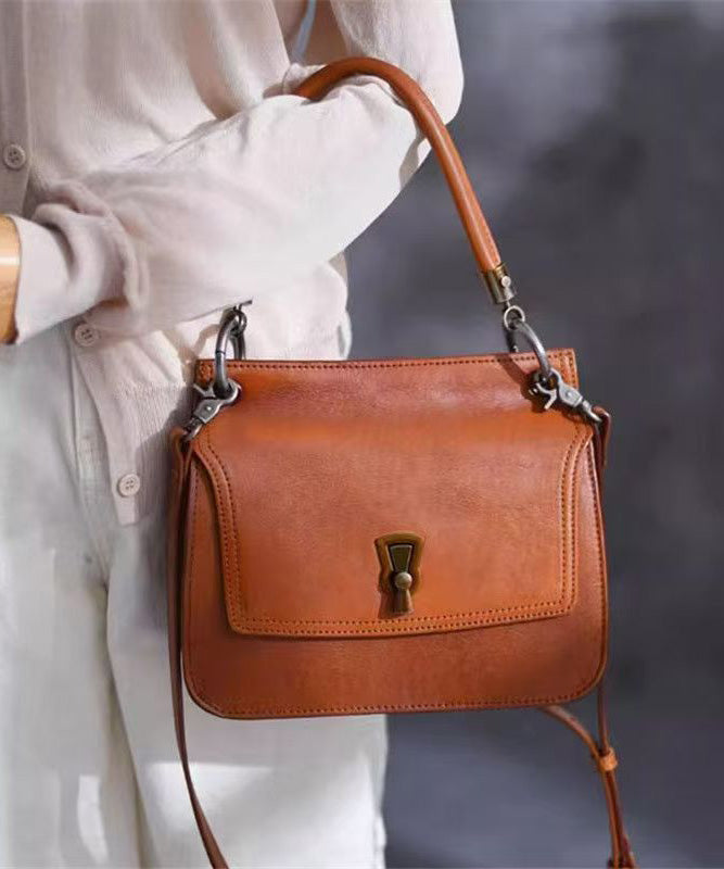 Bag Retro Solid New Leather Brown Durable Micro Faux