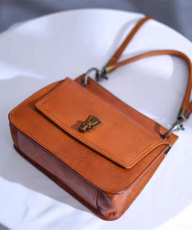 Bag Retro Solid New Leather Brown Durable Micro Faux