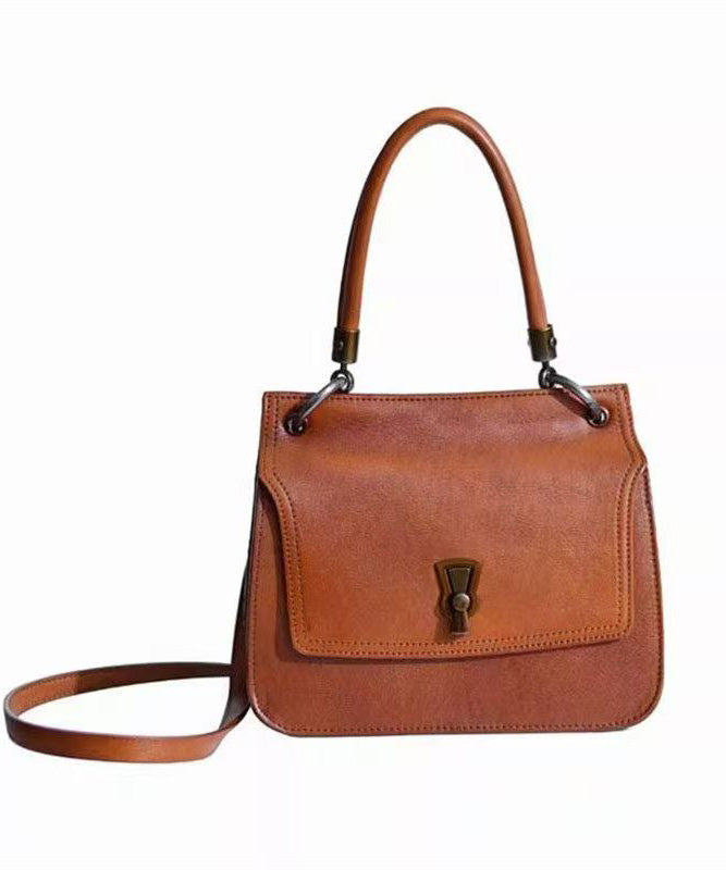 Bag Retro Solid New Leather Brown Durable Micro Faux