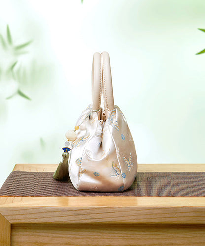 Retro Jacquard Tote New Versatile Bag Tassel