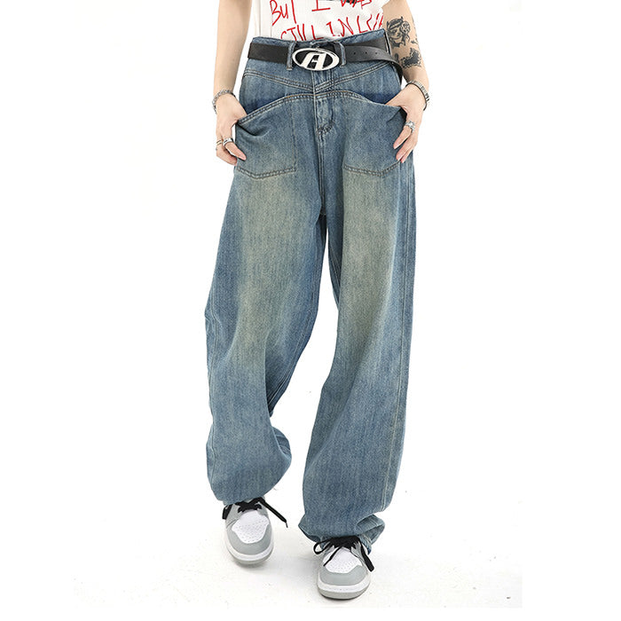 Vintage Denim Wide Jeans