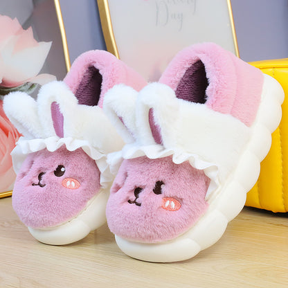 4 Colors Cute Fluffy Bunny Home Wear Slippers ON884 Wonderland Case