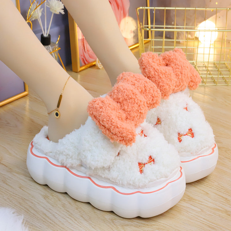 Fluffy Soft Girl Pastel Bows Slippers ON895 Wonderland Case
