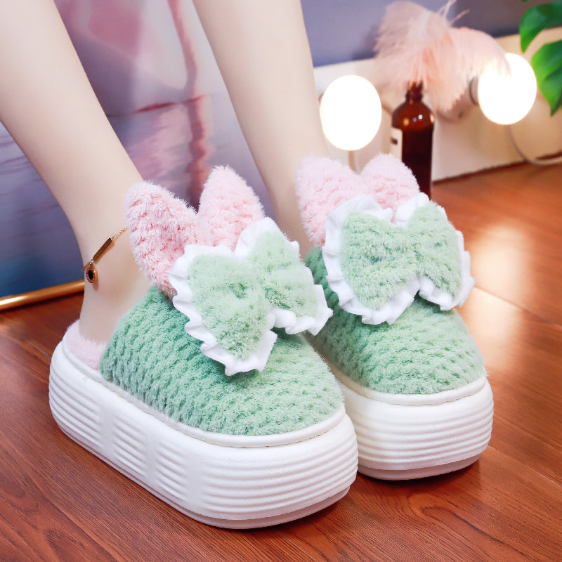 Pastel Bunny and Bows Cute Slippers ON894 Wonderland Case