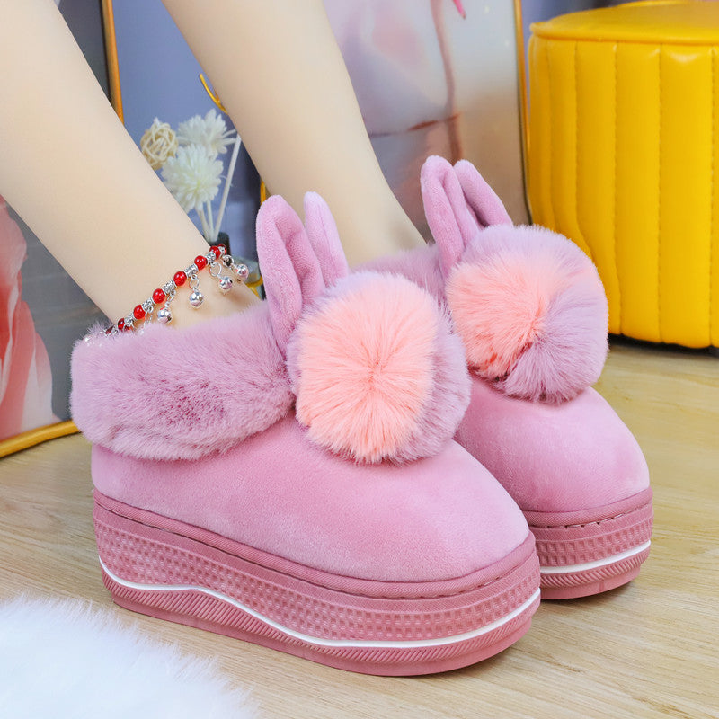 Cute Soft Bunny Warm Pastel Slippers ON891 Wonderland Case
