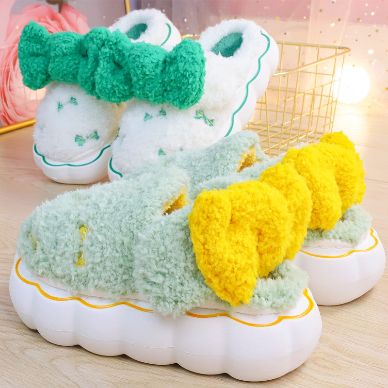 Fluffy Soft Girl Pastel Bows Slippers ON895 Wonderland Case