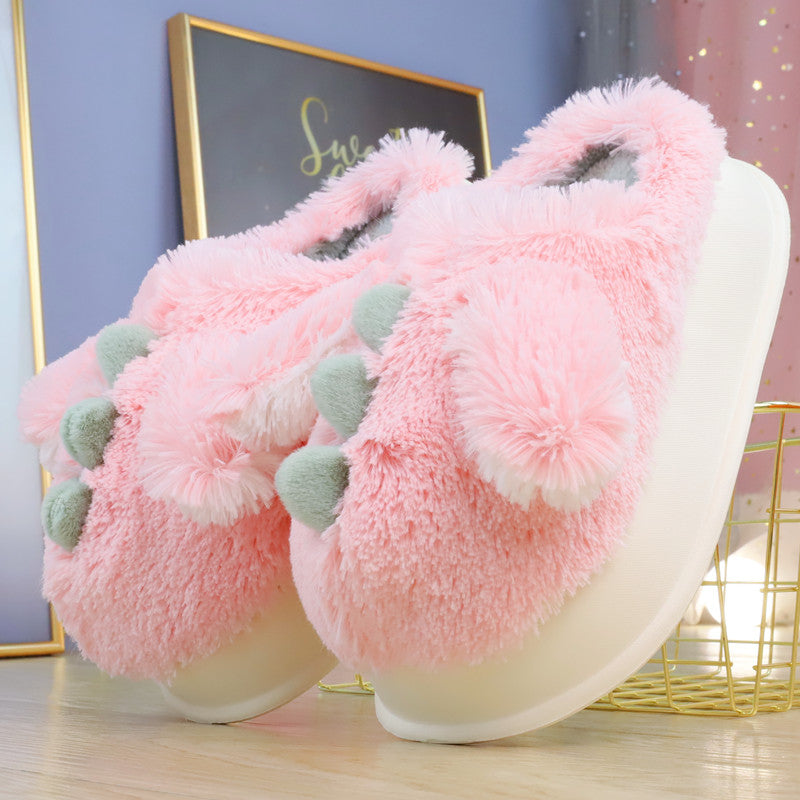 Sweet Pastel Dino Fluffy Slippers ON892 Wonderland Case