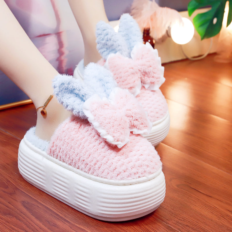 Pastel Bunny and Bows Cute Slippers ON894 Wonderland Case
