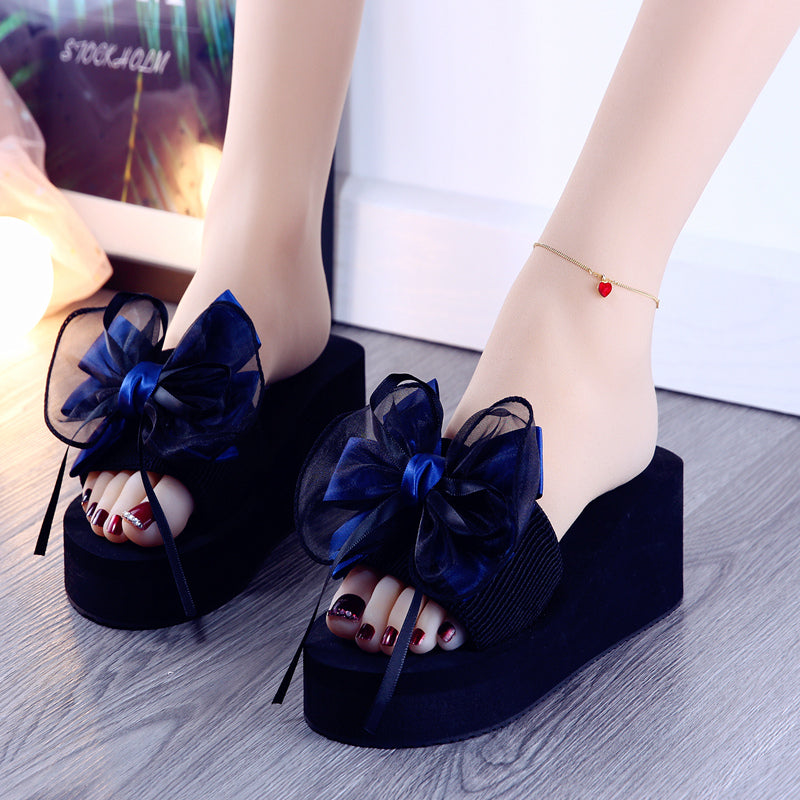 Cute Black Bow Sweet Chic Sandals ON880 Wonderland Case