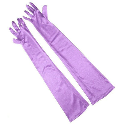 Colorful Satin Gloves