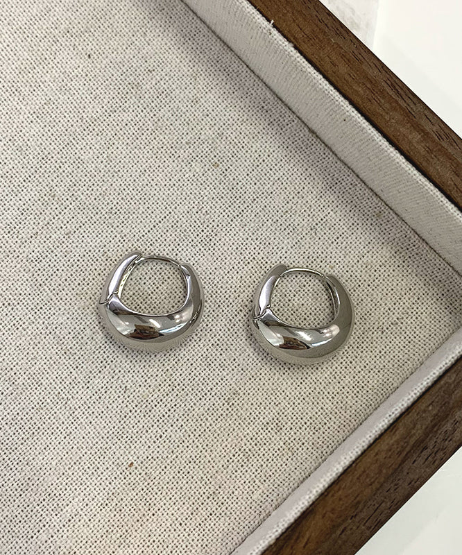 Earrings Overgild Copper Original Silk Hoop Design