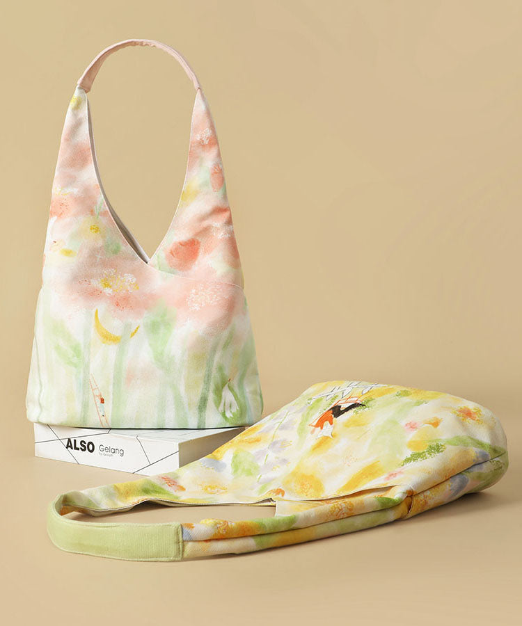 Pink Illustration Original Bag Shoulder Canvas Japanese