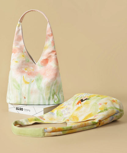 Pink Illustration Original Bag Shoulder Canvas Japanese