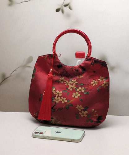 Print Beige Original Tassel New Chinese Handbag Tote