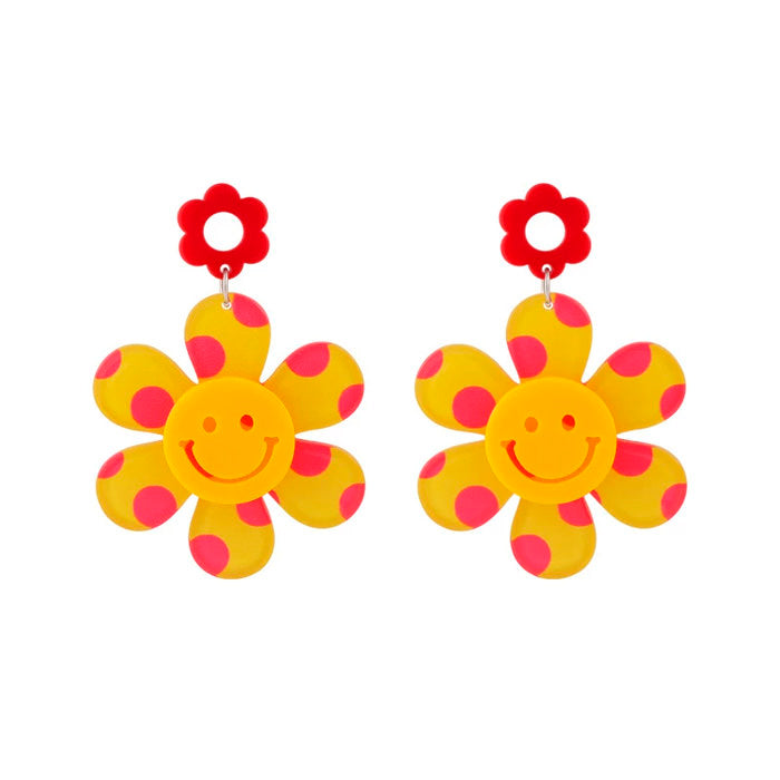 Smile Flowers Pretty Earrings