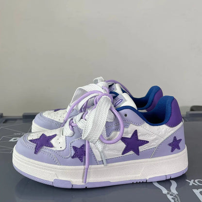 Purple Dopamine Star Sneakers Shoes Wonderland Case