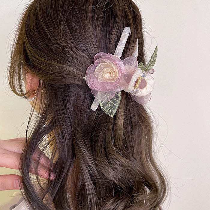 Sweet Rose Hair Claw