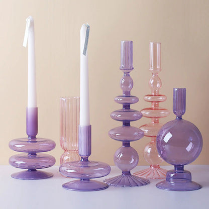 Glass Candle Holder