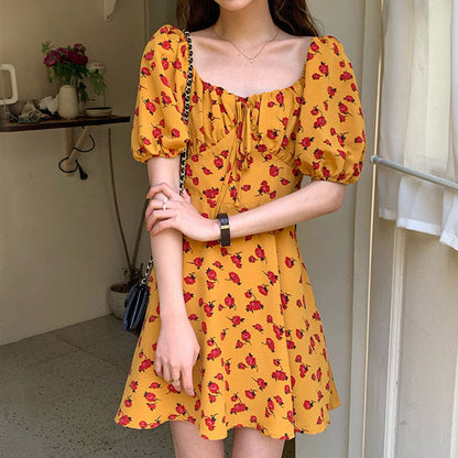 Summer Garden Flowers Mini Dress