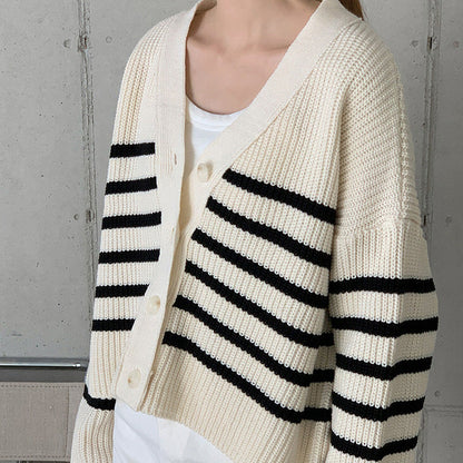 Casual Striped Cardigan