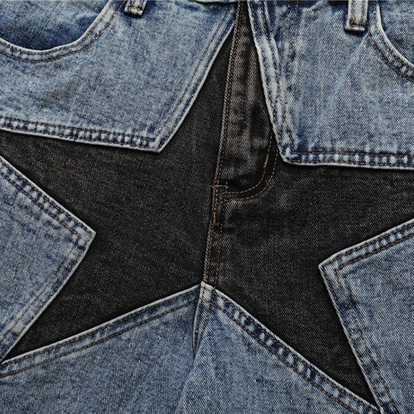 Star Denim Shorts