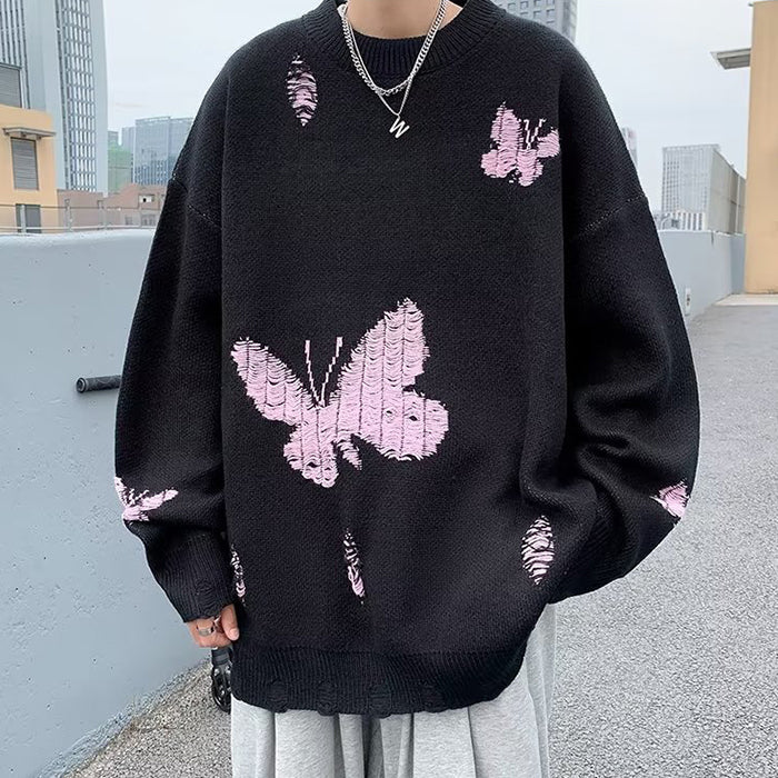 Butterfly Embroidery Sweater