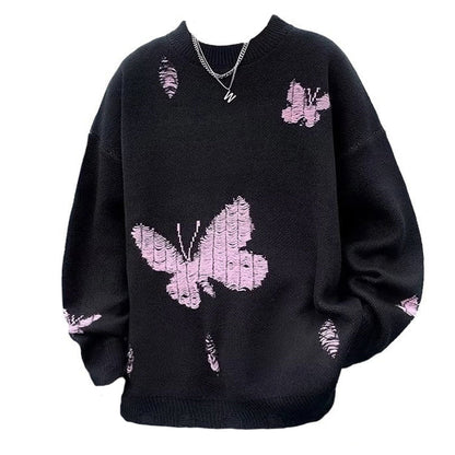 Butterfly Embroidery Sweater