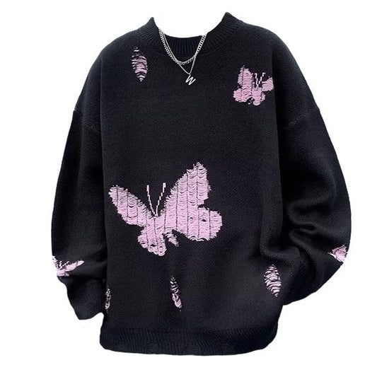 Butterfly Embroidery Sweater