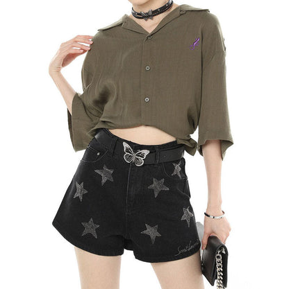 Star Rhinestone Shorts