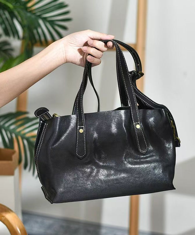 Bags Shoulder Capacity Style Women Large Leather