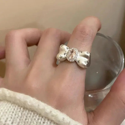 Sweet Bow Open Ring