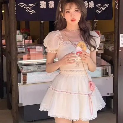 Sweet Pink Top and Dress Outfits