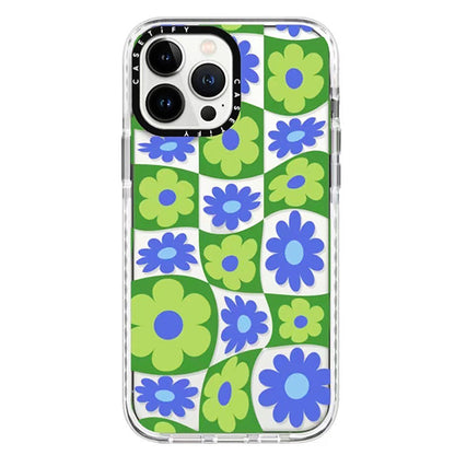 Kawaii Flower Checker iPhone Case